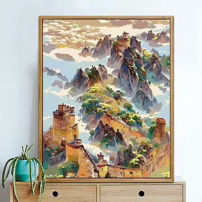DIY Paint By Numbers Kit Digital Oil Painting Lukisan Kanvas 40 x 50 Seri S