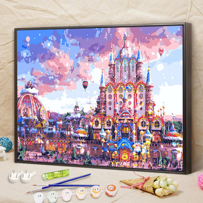 DIY Paint By Numbers Kit Digital Oil Painting Lukisan Kanvas 40 x 50 Seri S