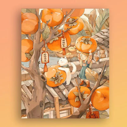 DIY Paint By Numbers Kit Digital Oil Painting Lukisan Kanvas 40 x 50 Seri S