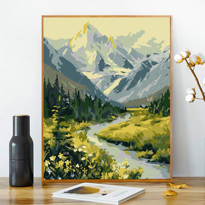 [40x50] Canvas Paint By Number Kit Digital Oil Painting DIY Lukisan Seri F