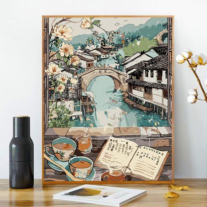 [40x50] Canvas Paint By Number Kit Digital Oil Painting DIY Lukisan Seri B