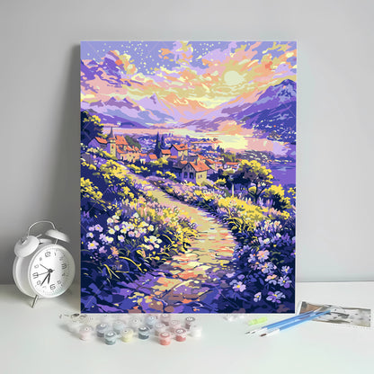 [40x50] Canvas Paint By Number Kit Digital Oil Painting DIY Lukisan Seri B
