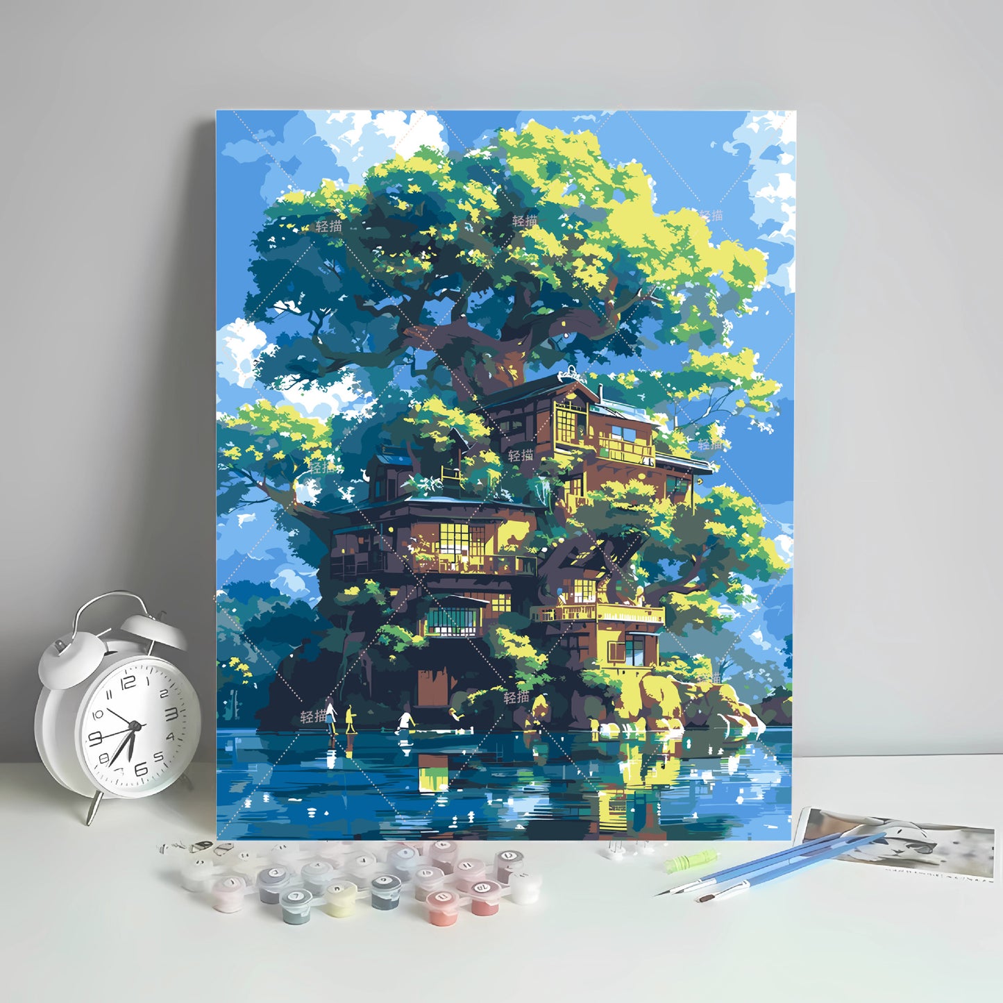 [40x50] Canvas Paint By Number Kit Digital Oil Painting DIY Lukisan Seri B