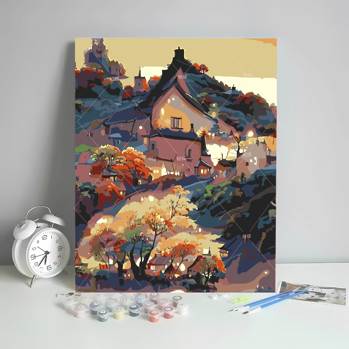 [40x50] Canvas Paint By Number Kit Digital Oil Painting DIY Lukisan Seri B