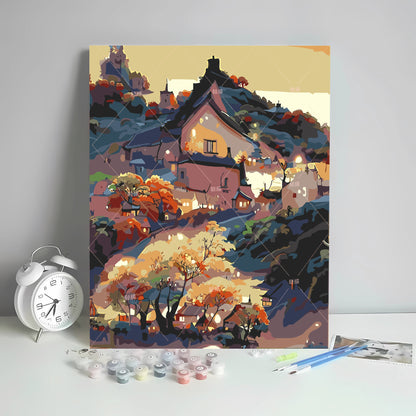 [40x50] Canvas Paint By Number Kit Digital Oil Painting DIY Lukisan Seri B