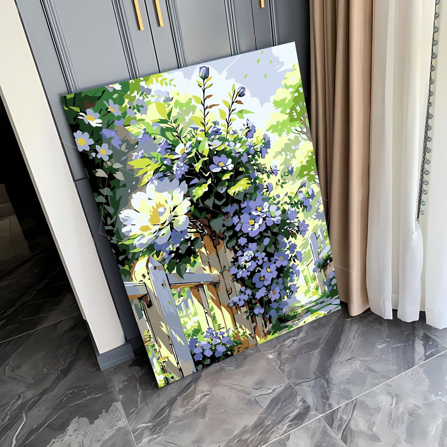 [40x50] Canvas Paint By Number Kit Digital Oil Painting DIY Lukisan Seri D