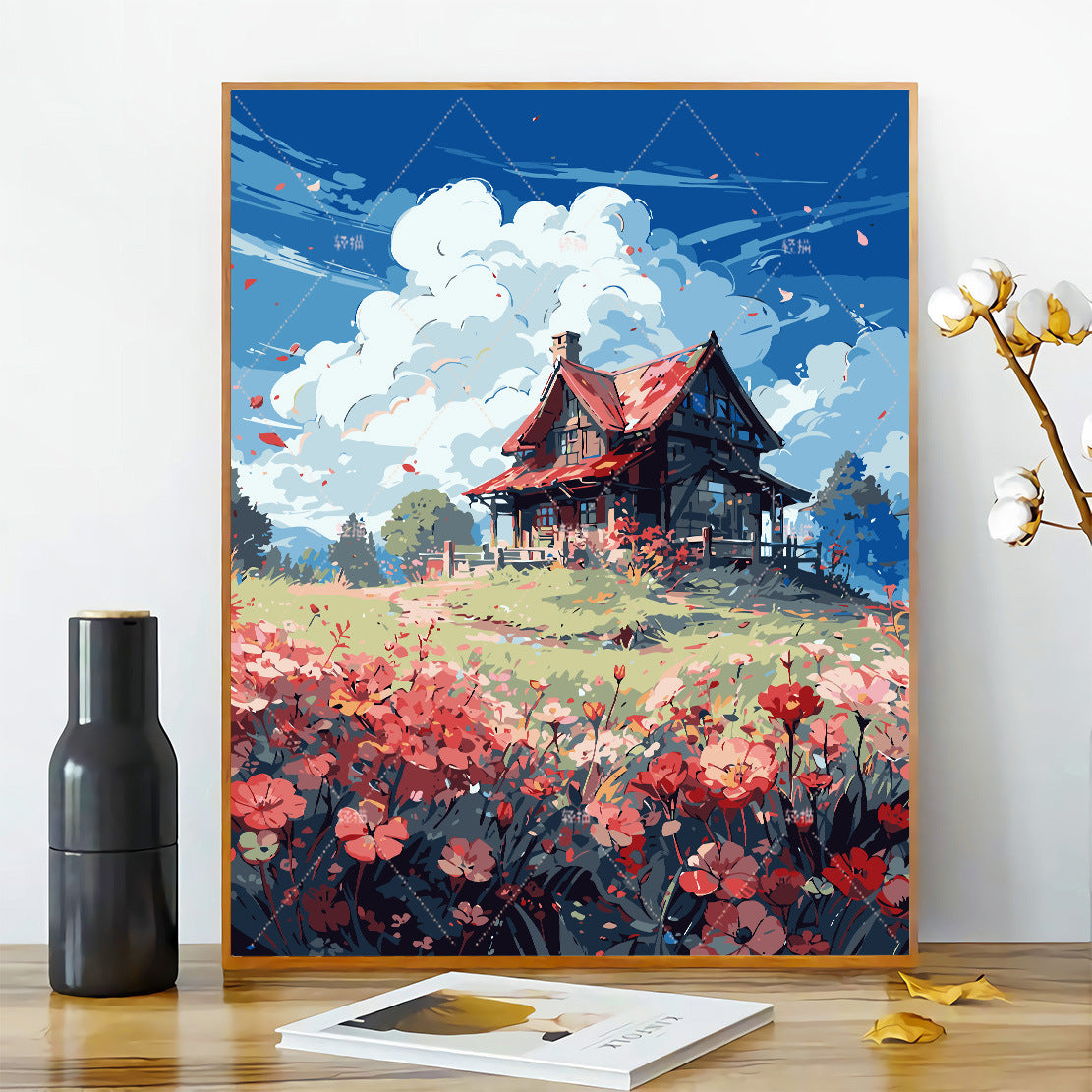 [40x50] Canvas Paint By Number Kit Digital Oil Painting DIY Lukisan Seri C