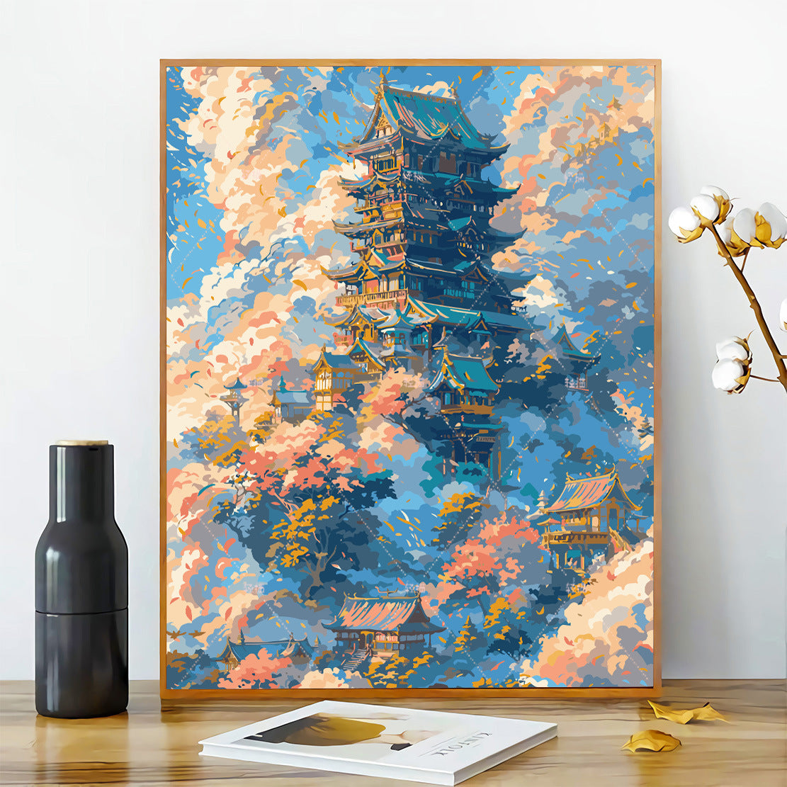 [40x50] Canvas Paint By Number Kit Digital Oil Painting DIY Lukisan Seri C