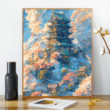 [40x50] Canvas Paint By Number Kit Digital Oil Painting DIY Lukisan Seri C