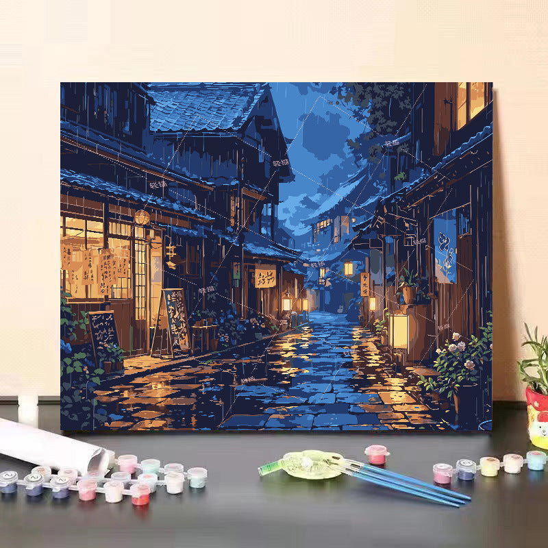 [40x50] Canvas Paint By Number Kit Digital Oil Painting DIY Lukisan Seri C