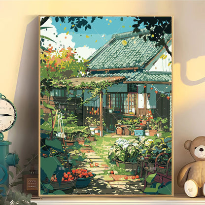 [40x50] Canvas Paint By Number Kit Digital Oil Painting DIY Lukisan Seri C