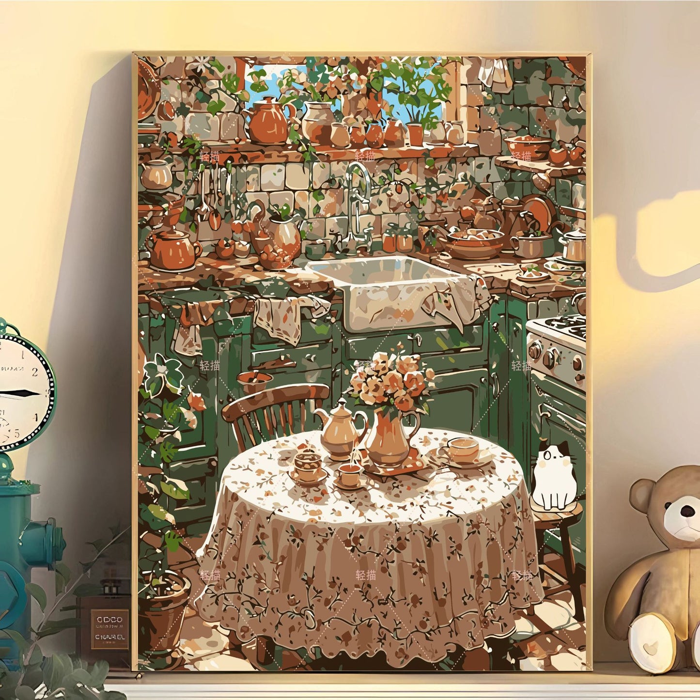 [40x50] Canvas Paint By Number Kit Digital Oil Painting DIY Lukisan Seri D
