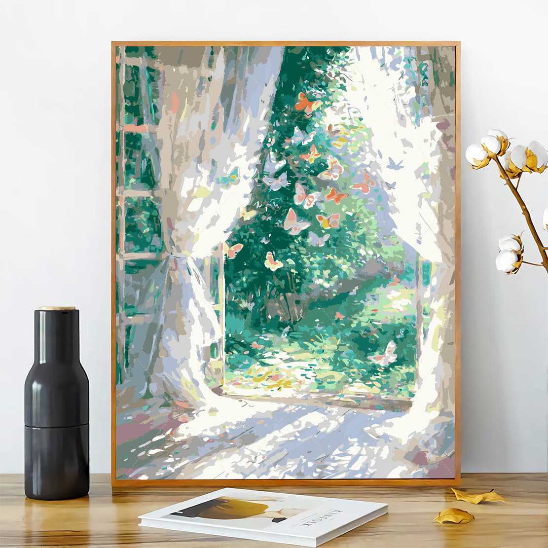 [40x50] Canvas Paint By Number Kit Digital Oil Painting DIY Lukisan Seri F