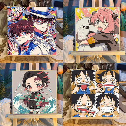 [20x20] Paint By Number Painting By Numbers Kit DIY Digital Oil Lukisan Canvas Seri Anime 2