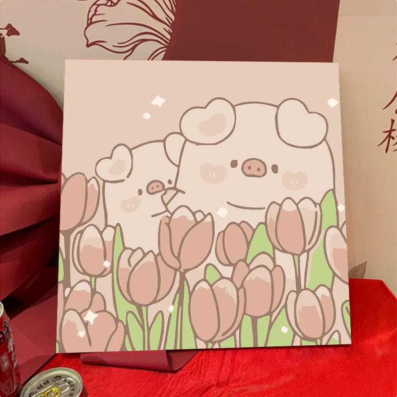 [20x20] Paint By Number Painting By Numbers Kit DIY Digital Oil Lukisan Canvas Seri O