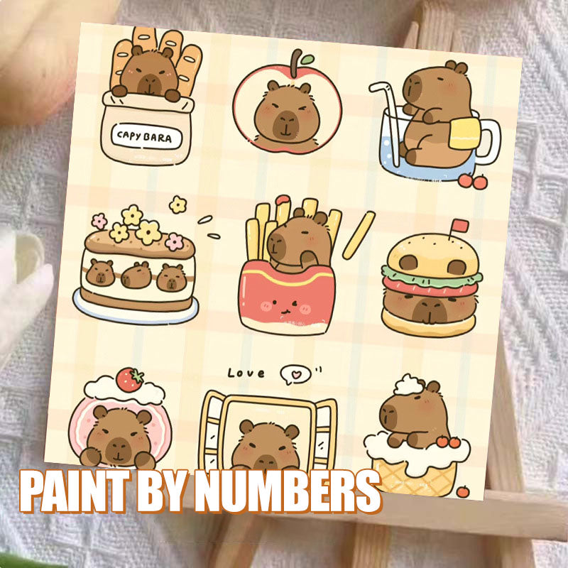 [20x20] Paint By Number Painting By Numbers Kit DIY Digital Oil Lukisan Canvas Seri Animal 3