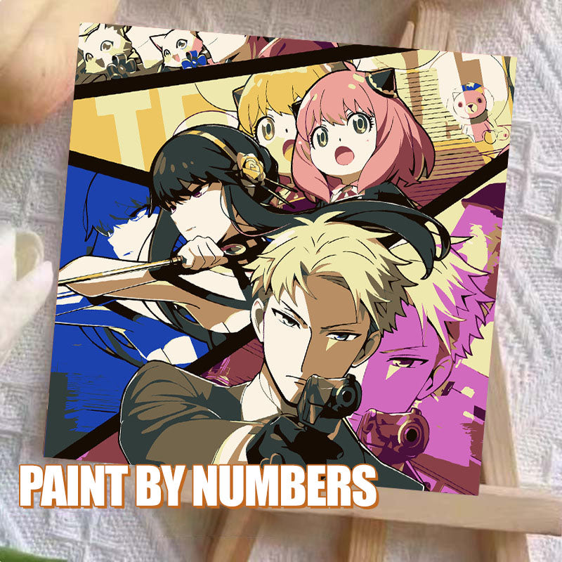 [20x20] Paint By Number Painting By Numbers Kit DIY Digital Oil Lukisan Canvas Seri Anime 2