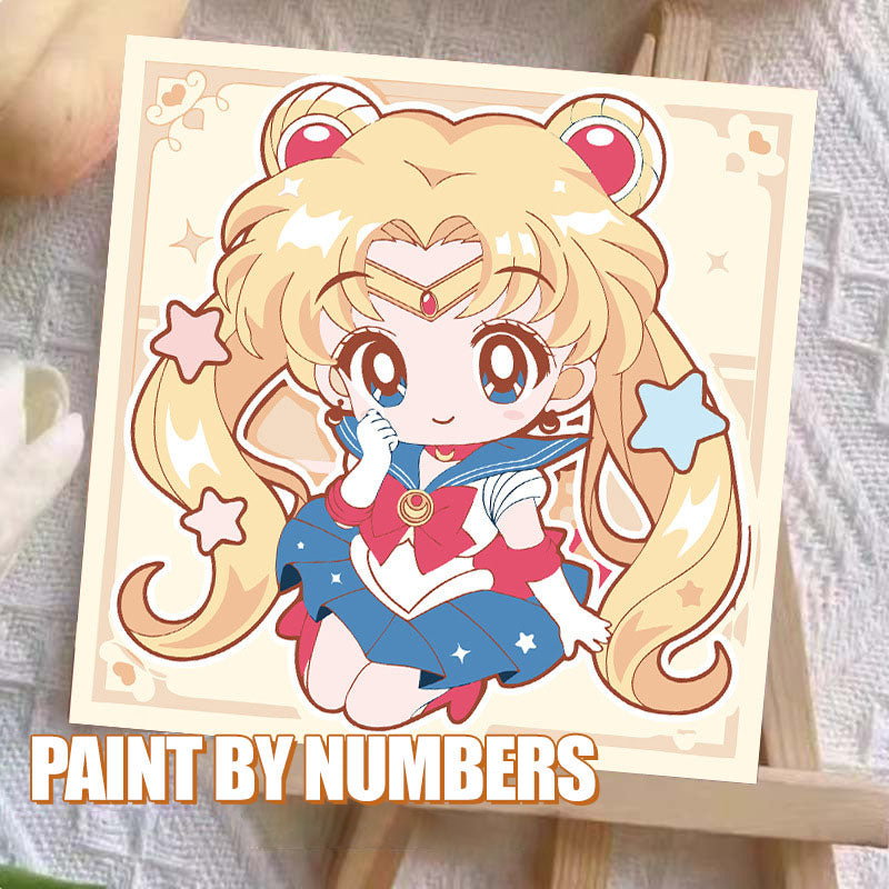 [20x20] Paint By Number Painting By Numbers Kit DIY Digital Oil Lukisan Canvas Seri Anime 2