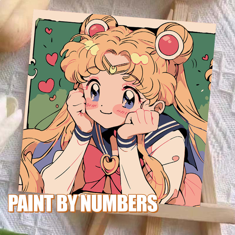 [20x20] Paint By Number Painting By Numbers Kit DIY Digital Oil Lukisan Canvas Seri Anime 2