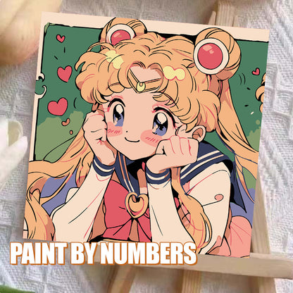 [20x20] Paint By Number Painting By Numbers Kit DIY Digital Oil Lukisan Canvas Seri Anime 2