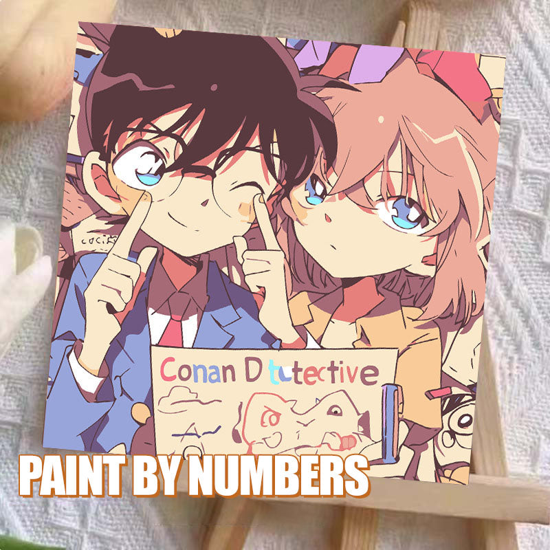 [20x20] Paint By Number Painting By Numbers Kit DIY Digital Oil Lukisan Canvas Seri Anime 2