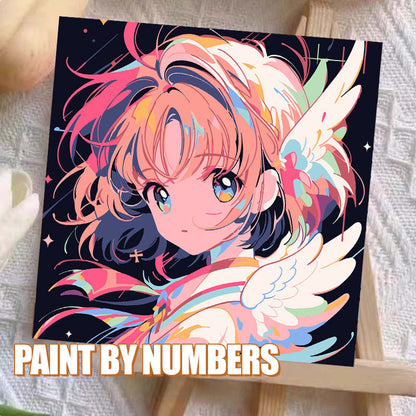 [20x20] Paint By Number Painting By Numbers Kit DIY Digital Oil Lukisan Canvas Seri Anime 1