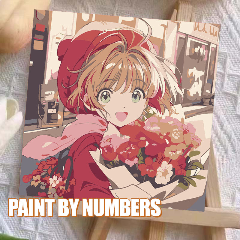 [20x20] Paint By Number Painting By Numbers Kit DIY Digital Oil Lukisan Canvas Seri Anime 2
