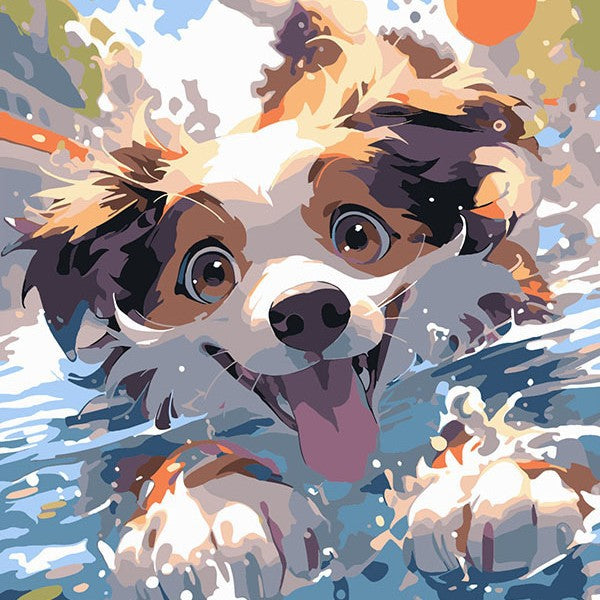 [20x20] Paint By Number Painting By Numbers Kit DIY Digital Oil Lukisan Canvas Seri Animal 3