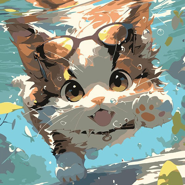[20x20] Paint By Number Painting By Numbers Kit DIY Digital Oil Lukisan Canvas Seri Animal 3