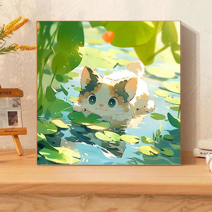 [20x20] Paint By Number Painting By Numbers Kit DIY Digital Oil Lukisan Canvas Seri Animal 1