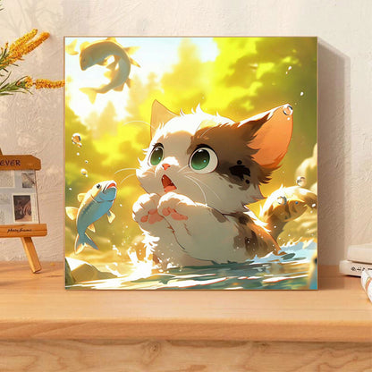 [20x20] Paint By Number Painting By Numbers Kit DIY Digital Oil Lukisan Canvas Seri Animal 1