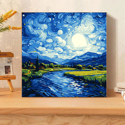 [20x20] Paint By Number Painting By Numbers Kit DIY Digital Oil Lukisan Canvas Seri H