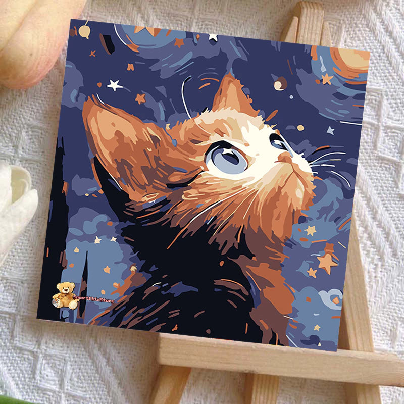 [20x20] Paint By Number Painting By Numbers Kit DIY Digital Oil Lukisan Canvas Seri Animal 1