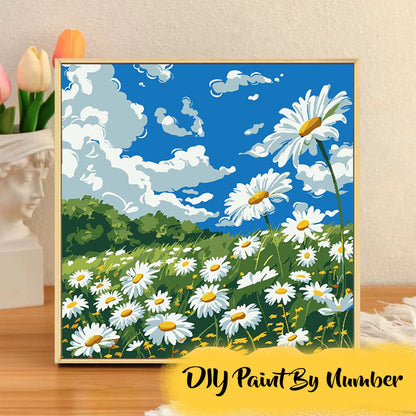 [20x20] Paint By Number Painting By Numbers Kit DIY Digital Oil Lukisan Canvas Seri Flower