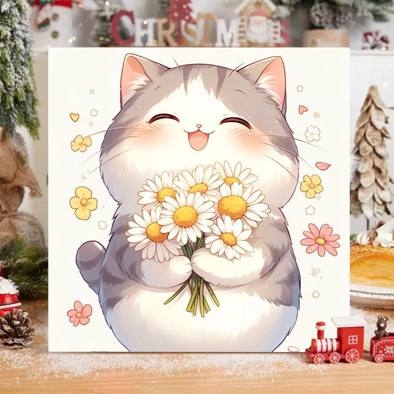 [20x20] Paint By Number Painting By Numbers Kit DIY Digital Oil Lukisan Canvas Seri Animal 1