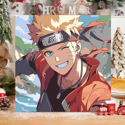 [20x20] Paint By Number Painting By Numbers Kit DIY Digital Oil Lukisan Canvas Seri Anime 1