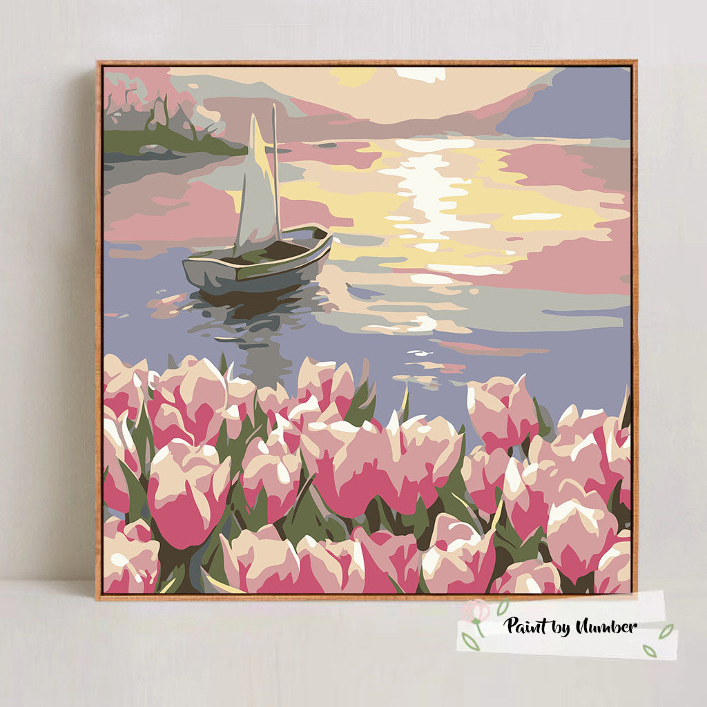 [20x20] Paint By Number Painting By Numbers Kit DIY Digital Oil Lukisan Canvas Seri H