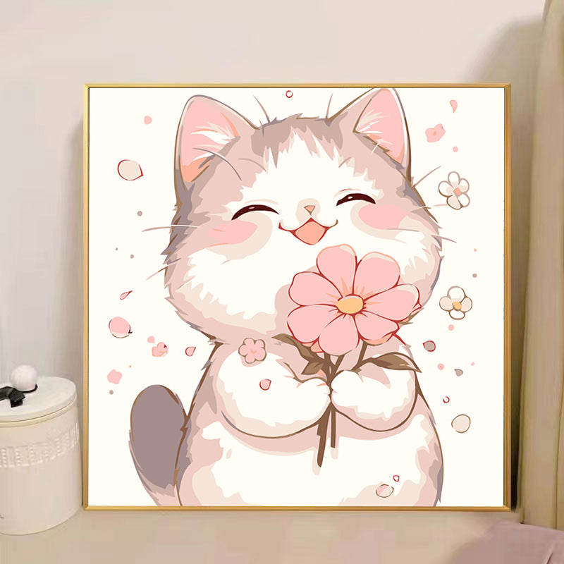 [20x20] Paint By Number Painting By Numbers Kit DIY Digital Oil Lukisan Canvas Seri Animal 1