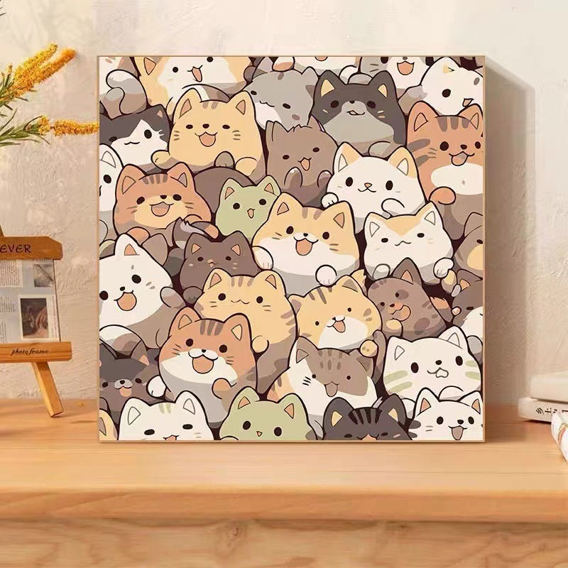 [20x20] Paint By Number Painting By Numbers Kit DIY Digital Oil Lukisan Canvas Seri O