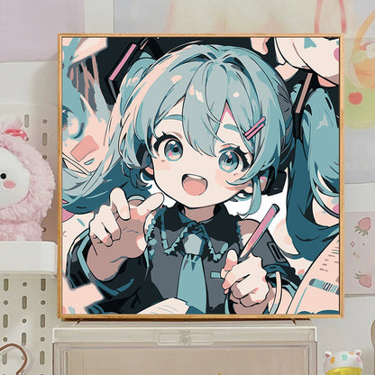 [20x20] Paint By Number Painting By Numbers Kit DIY Digital Oil Lukisan Canvas Seri Anime 2
