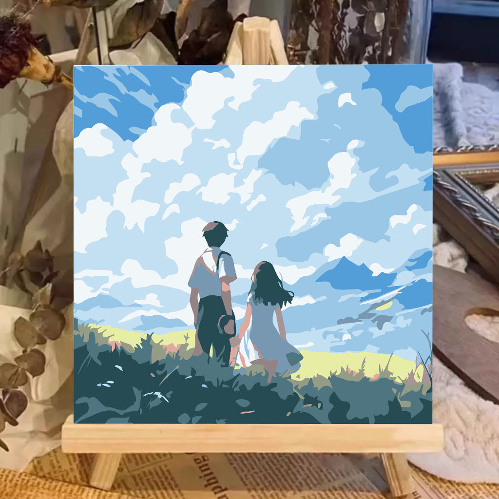 [20x20] Paint By Number Painting By Numbers Kit DIY Digital Oil Lukisan Canvas Seri People