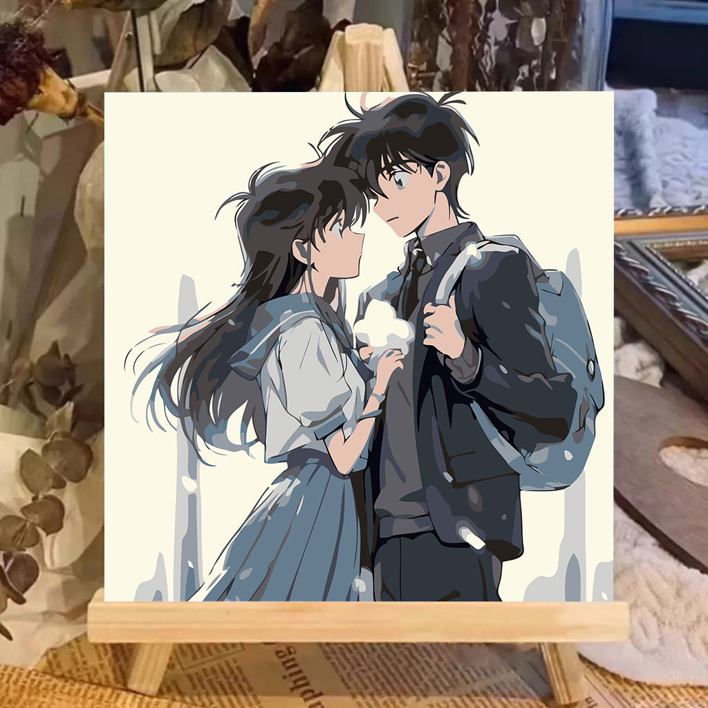 [20x20] Paint By Number Painting By Numbers Kit DIY Digital Oil Lukisan Canvas Seri Anime 1