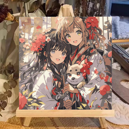 [20x20] Paint By Number Painting By Numbers Kit DIY Digital Oil Lukisan Canvas Seri Anime 2