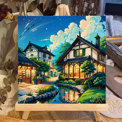 [20x20] Paint By Number Painting By Numbers Kit DIY Digital Oil Lukisan Canvas Seri Scenery
