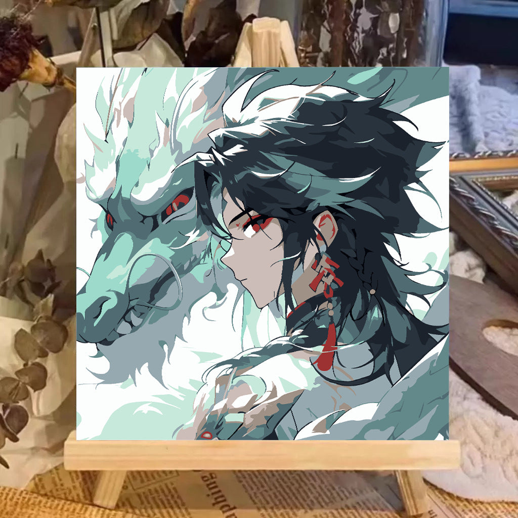 [20x20] Paint By Number Painting By Numbers Kit DIY Digital Oil Lukisan Canvas Seri Genshin Impact