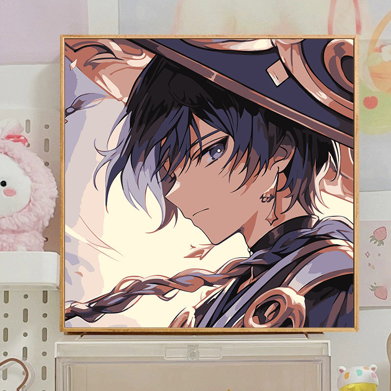 [20x20] Paint By Number Painting By Numbers Kit DIY Digital Oil Lukisan Canvas Seri Genshin Impact