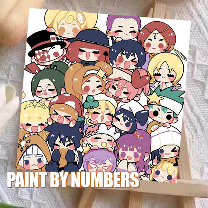 [20x20] Paint By Number Painting By Numbers Kit DIY Digital Oil Lukisan Canvas Seri Karakter