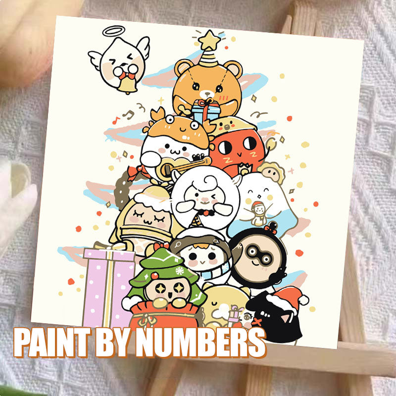 [20x20] Paint By Number Painting By Numbers Kit DIY Digital Oil Lukisan Canvas Seri Karakter