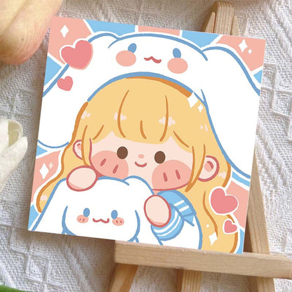 [20x20] Paint By Number Painting By Numbers Kit DIY Digital Oil Lukisan Canvas Seri Sanrio 2