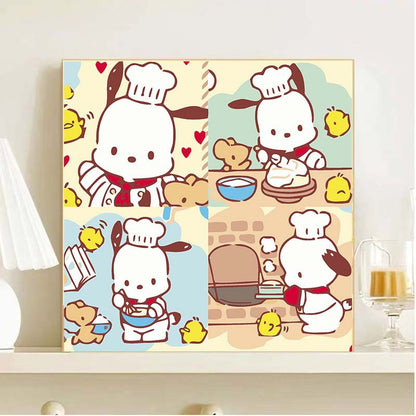 [20x20] Paint By Number Painting By Numbers Kit DIY Digital Oil Lukisan Canvas Seri Sanrio 1
